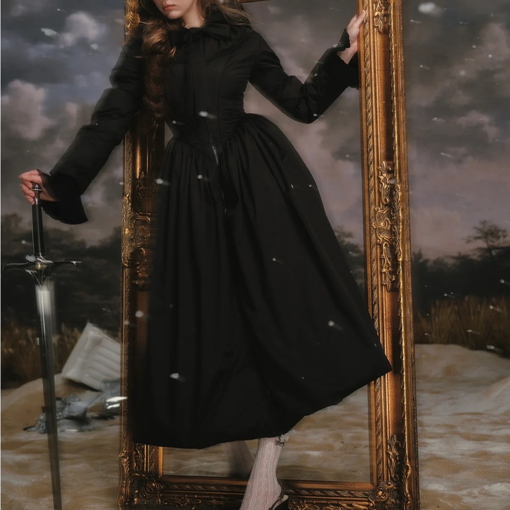 NWT Lacemade Elegant Black Women's coat